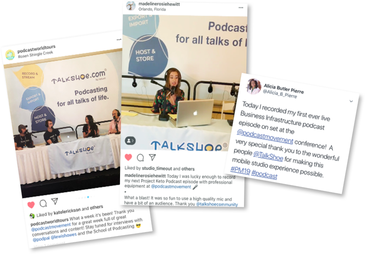 TalkShoe-podcast movement 2019 social media